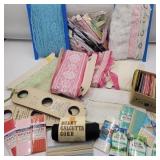 NEW LACE TRIM, ZIPPERS, BINDING