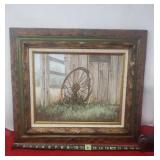 Painting by Donna Atwood- Shadow of The Wheel