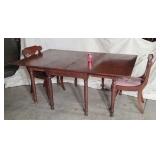 Willett cherry drop leaf dinning table with 2