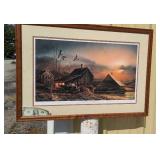 Terry Redlin print prepared for the season