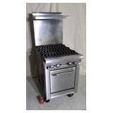 Montague 24" 4 burner grid grate top w/ oven