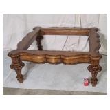 Large coffee table frame only needs glass top.