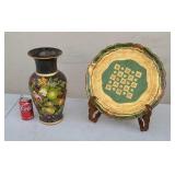 Italian vase and platter