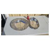 Two pieces of Nora Metal Art heavey aluminum