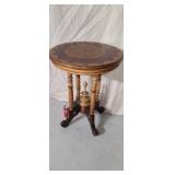 Round parlor table fancy top.