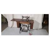 Singer treadle sewing machine.