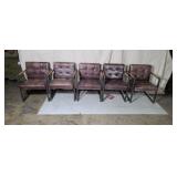 5  Restoration Hardware Milano Tufeted chair in