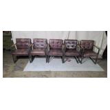 5  Restoration Hardware Milano Tufeted chair in