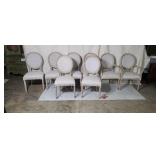 Set of 8 Restoration Hardware  French round