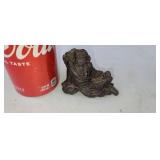 Chinese carved stone figurines some small chips.