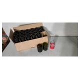 36  Libbey rocks glasses goblets forme basse.