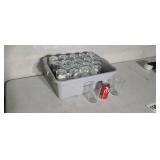 38  Ikea clear glasses.