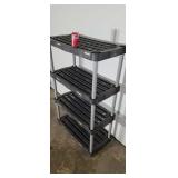 Rubber maid 4 shelf shelving