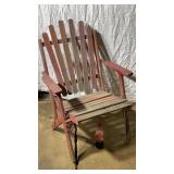 Wooden lawn chair