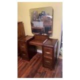 Vintage Dresser w/ Mirror, makeup table, left