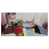 Material, Poly fil and Styrofoam Balls