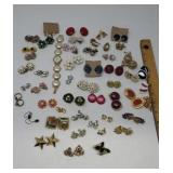 Clip on and Pierced Vintage Earings