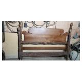 Wooden Full Size Bed Headboard and Footboard