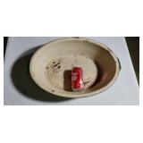 Enamal Ware Wash Bowl w Handles