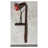 Hay hook and crowbar