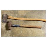 Sledge hammer and axe