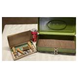 Tool box, linoleum cutters