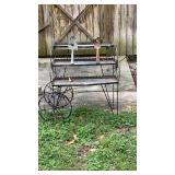 Plant stand and hand garden tools