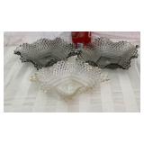 Smoke carnival glass dishes