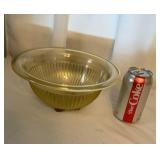 Yellow Ribbed Depression Glass Mixing Bowl