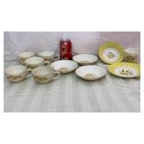 Golden wheat dishes and autumn gold wheat dishes