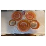 Carnival Glass, Orange