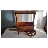 Wooden plant cart