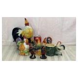 Lot of chickens- cream and sugar, salt and pepper