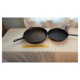 Cast Iron Pans 8" and 12", no brand