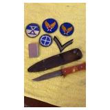 Patches, zippo, and imperial knife