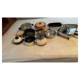 Misc. pots and pans, electric skillet