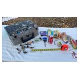 Fishing box full of fishing supplies