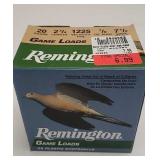 Remington 20Ga. Game Loads 25Plastic Shell Shots