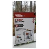 New 3-Shelf Rolling Cart