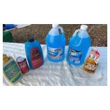 Windshield wiper fluid , wash and wax, stop leak,