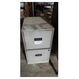 Metal 2 Drawer File  Cabinet (no key)