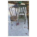 2 Vintage Wood Chairs