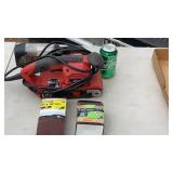 Skill belt sander and sanding belts