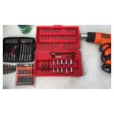 Black & Decker-screwdriver set, sockets and heat