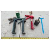 Caulking Guns, Oil Can, Aluminum Ruler