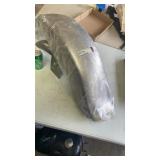 Custom Chrome Fatboy Fender, Left Side Chain