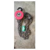 Reese 3 ton chain hoist like new.
