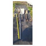 Pole trimmer scoop shovels flag pole garden