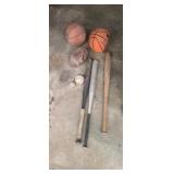 Baseball bats basketball