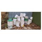 Stack of 5 gallon buckets